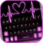 pink rgb heart android application logo